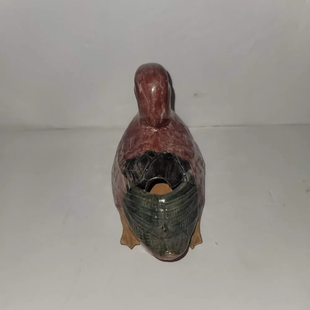 Duck sugar bowl Made in Portugal Handmade Pottery Clay
